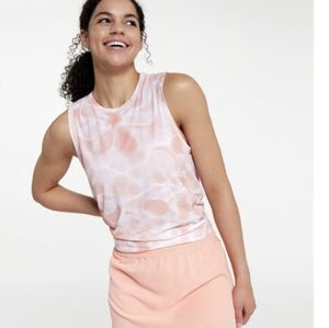 CALIA by Carrie Underwood Women's Split Back Muscle Tank in Coral Peach